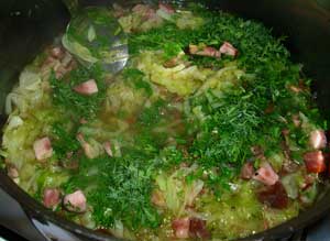 Dukan Diet Recipe: Cabbage with Lean Chicken Sausages